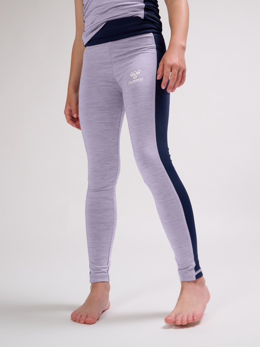 hmlJANE TIGHTS, LAVENDER GRAY, model