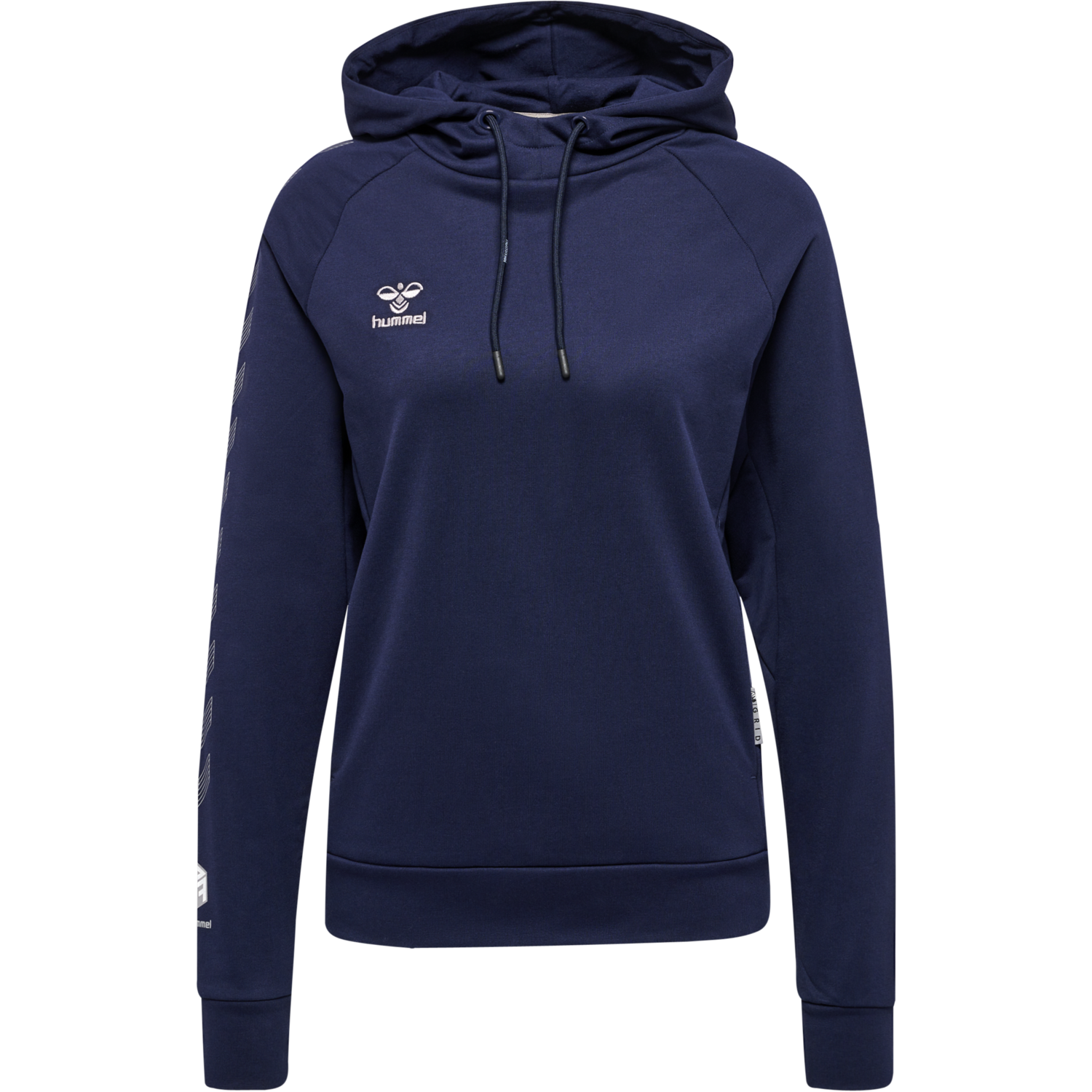 hmlMOVE GRID COTTON HOODIE WOMAN, MARINE, packshot