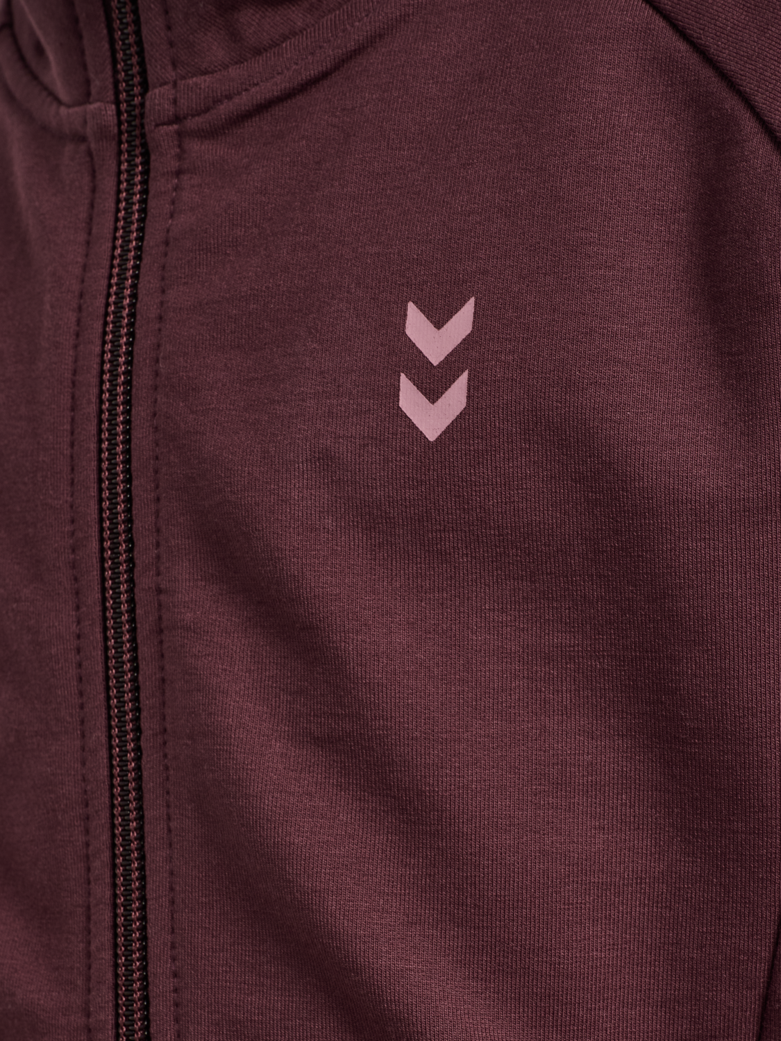 hmlJR SOFT ZIP JACKET, VINEYARD WINE, packshot