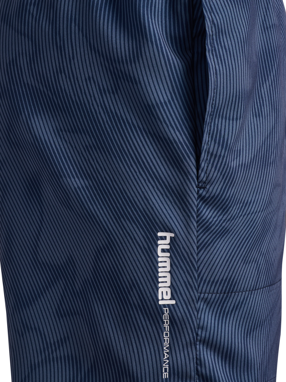 hmlPULSE AOP WORKOUT SHORTS, BLUE MIRAGE/DRESS BLUE, packshot