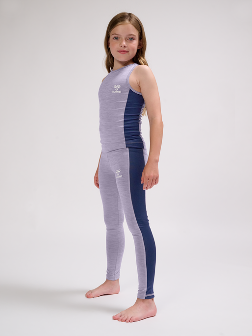 hmlJANE TIGHTS, LAVENDER GRAY, model