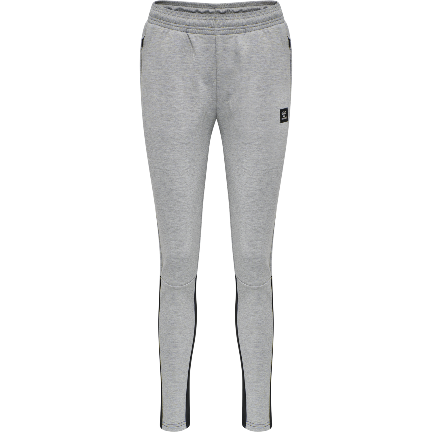hmlESSI TAPERED PANTS, GREY MELANGE, packshot
