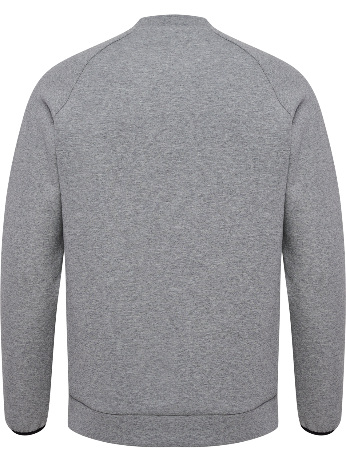 hmlTECH FLEECE REGULAR CREW, GREY MELANGE, packshot