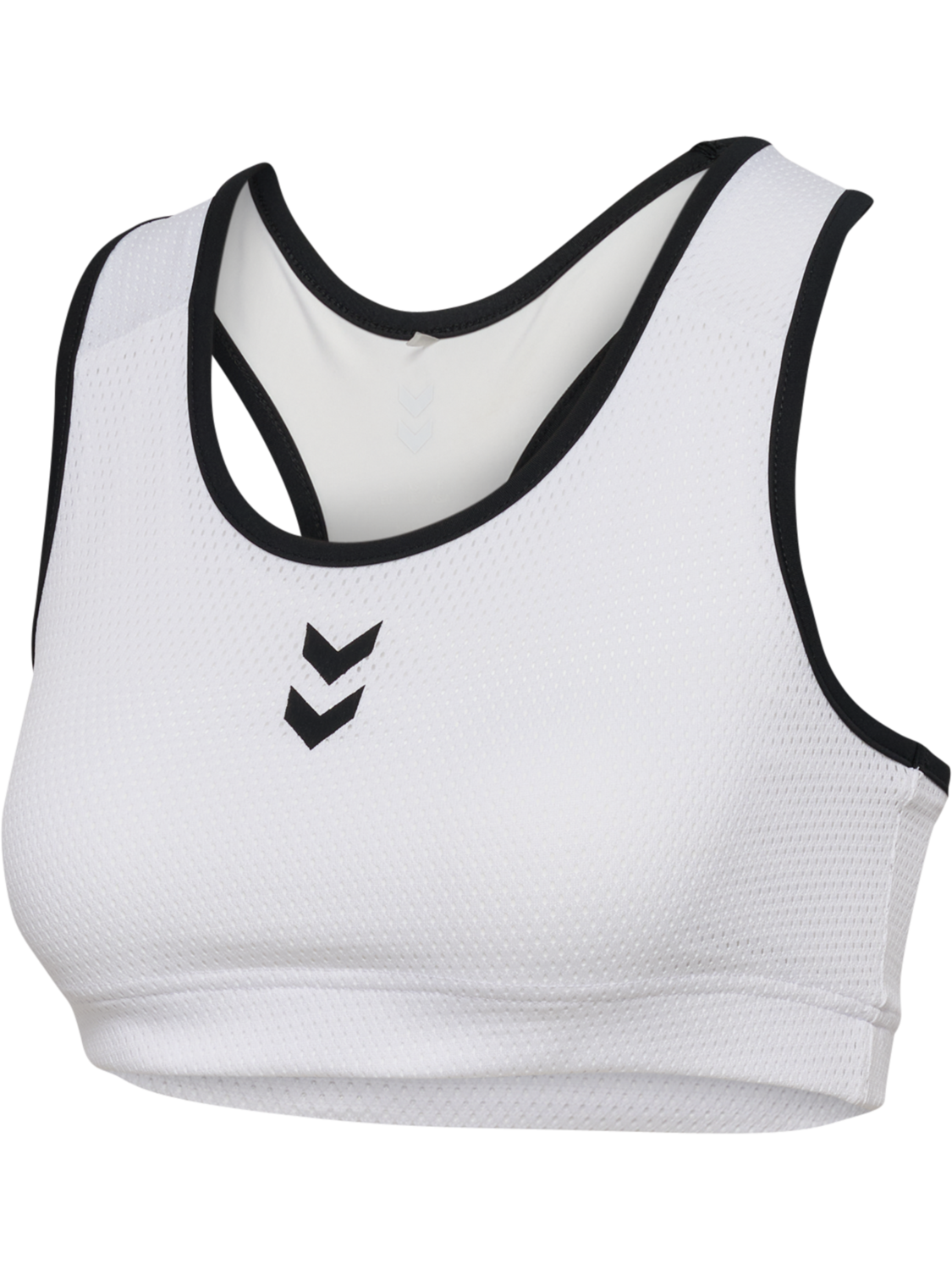 hmlPULSE MESH W TOP, WHITE/BLACK, packshot