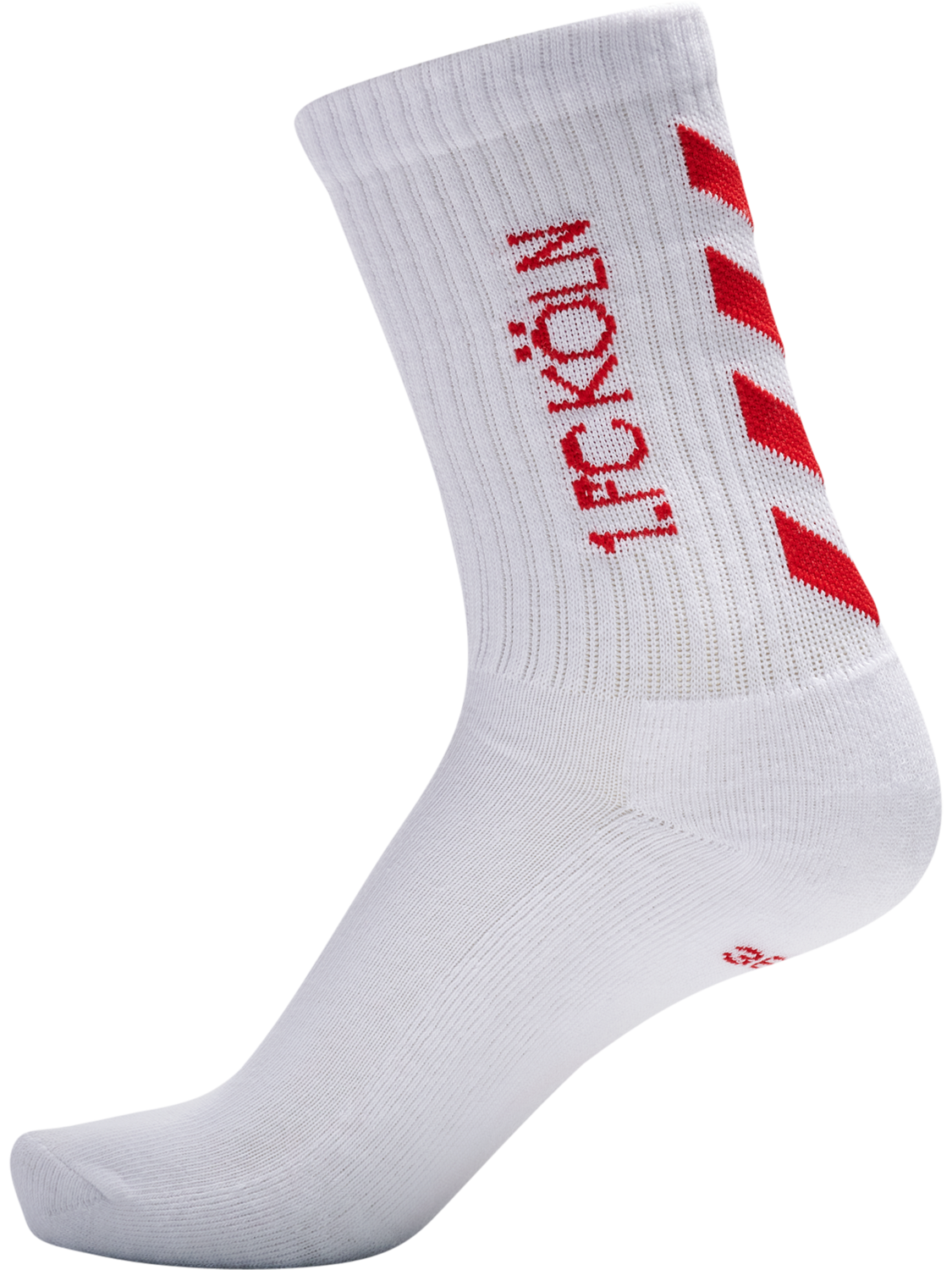 1FCK FUNDAMENTAL SOCKS 3-PACK, WHITE/TRUE RED, packshot