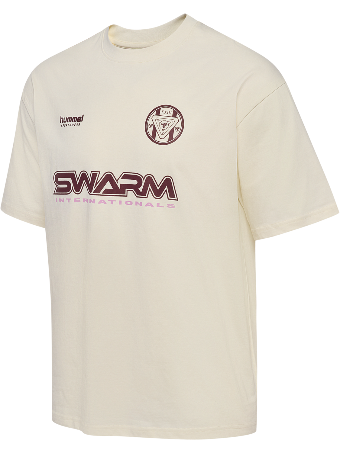 hmlLOOSE COTTON T-SHIRT S/S 23, TOFU, packshot