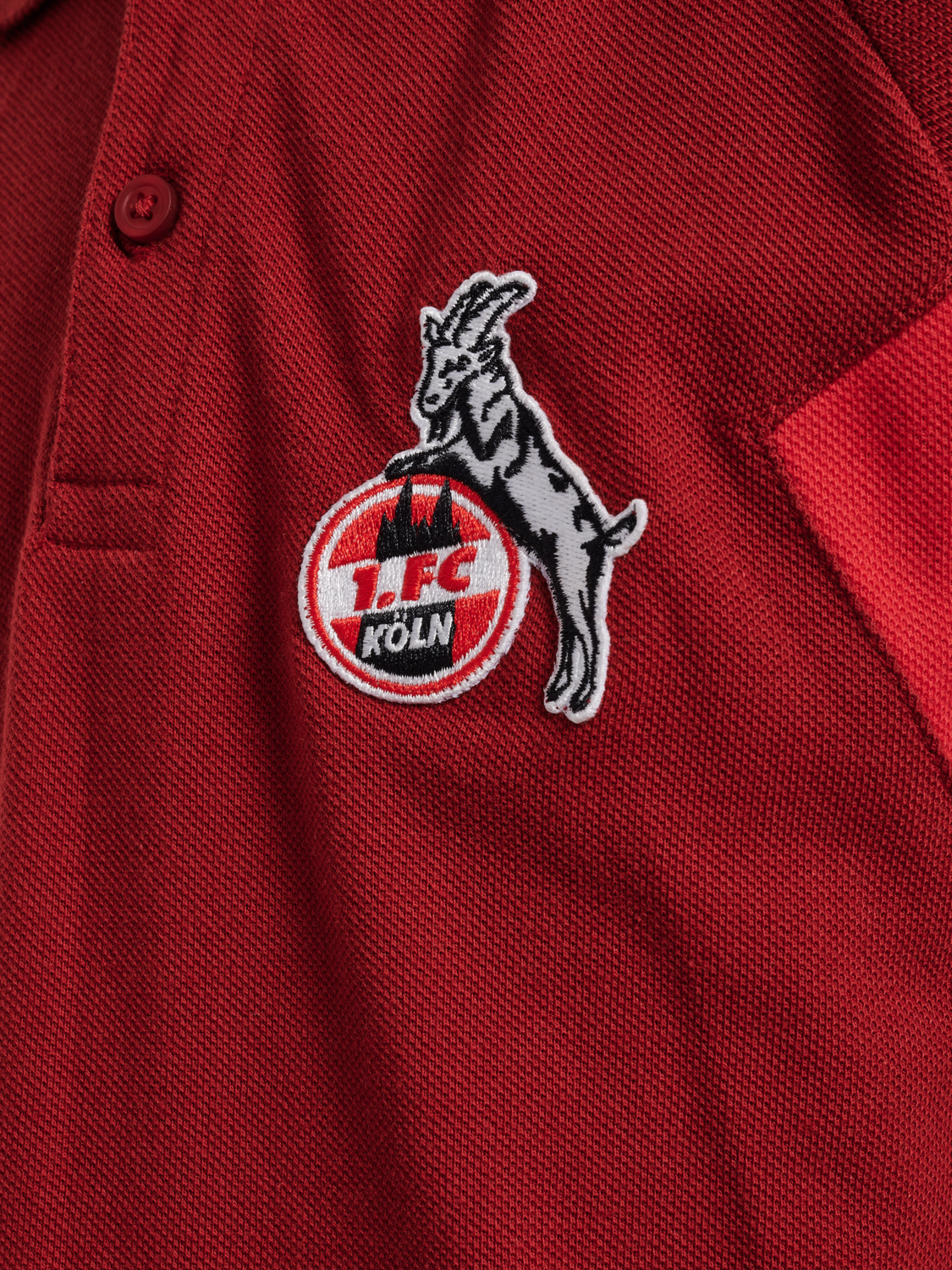 1FCK 23/24 TRAVEL POLO KIDS, RED DAHLIA, packshot