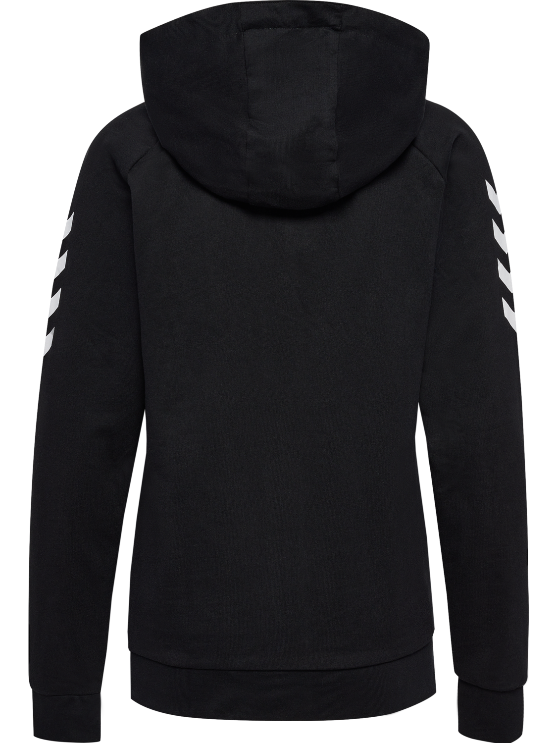 HMLGO COTTON ZIP HOODIE WOMAN, BLACK, packshot