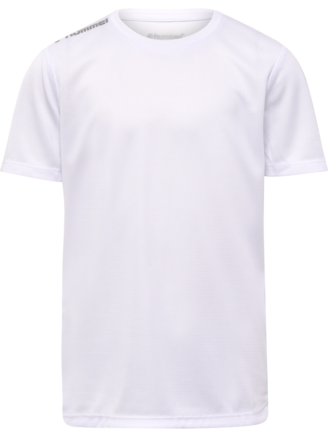 hmlRUN JERSEY S/S KIDS, WHITE, packshot